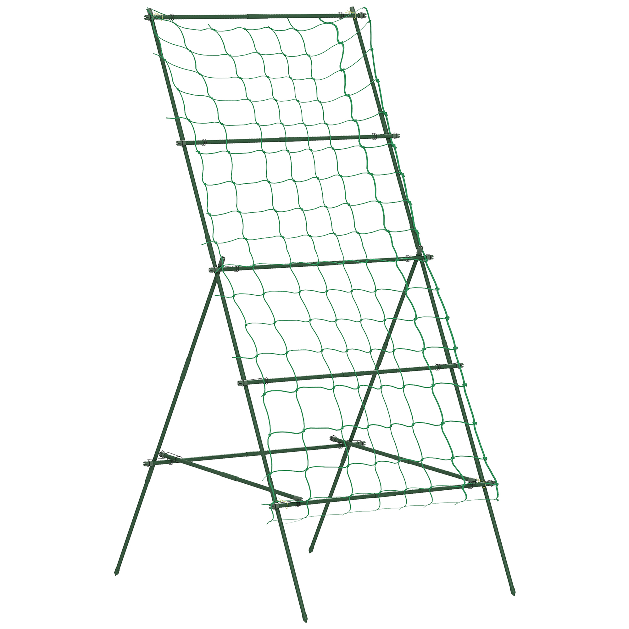 Outsunny Ρυθμιζόμενη Υποστήριξη Ντομάτας σε Σχήμα Α με Δίχτυ Outsunny Ρυθμιζόμενη Υποστήριξη Ντομάτας σε Σχήμα Α με Δίχτυ