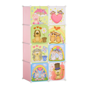 Σύστημα Αποθήκευσης - Ντουλάπα με 8 Κύβους 74 x 47 x 144 cm HOMCOM 850-171