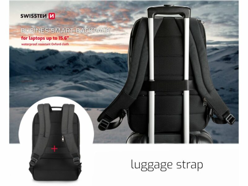 SWISSTEN Σακίδιο Πλάτης για Laptop 15,6", Μαύρο 8595217478169 - Image 5
