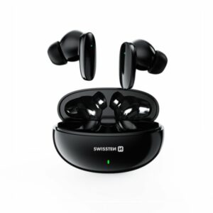SWISSTEN Ασύρματα Ακουστικά Bluetooth TWS SONIC Μαύρο 8595217488298