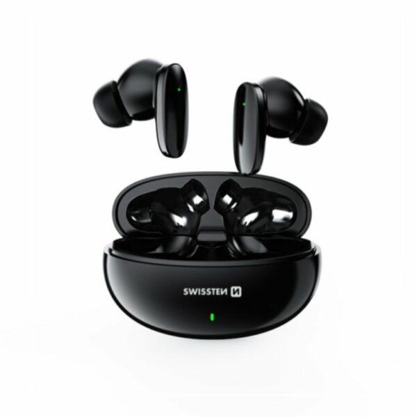 SWISSTEN Ασύρματα Ακουστικά Bluetooth TWS SONIC Μαύρο 8595217488298