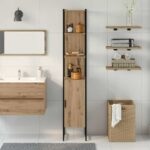 vidaXL Μοντέρνο Ντουλάπι Μπάνιου με Κομψό Σχέδιο και Λειτουργική Αποθήκευση 862239 - Image 5