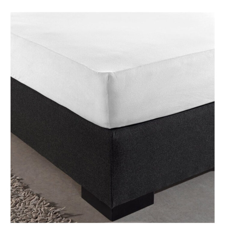 King Size Σεντόνι Jersey με Λάστιχο 190 x 200 x 30 cm Χρώματος Λευκό Dreamhouse 8717703801170 - Image 3