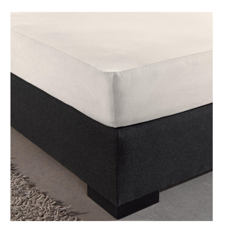 Υπέρδιπλο Σεντόνι Jersey με Λάστιχο 160 x 200 x 30 cm Χρώματος Κρεμ Dreamhouse 8717703801248 - Image 3