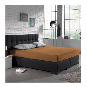 King Size Σεντόνι Jersey με Λάστιχο 190 x 200 x 30 cm Χρώματος Taupe Dreamhouse 8717703801330 - Image 5