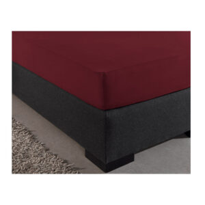 Υπέρδιπλο Σεντόνι Jersey με Λάστιχο 160 x 200 x 30 cm Χρώματος Μπορντό Dreamhouse 8717703801446 - Image 3