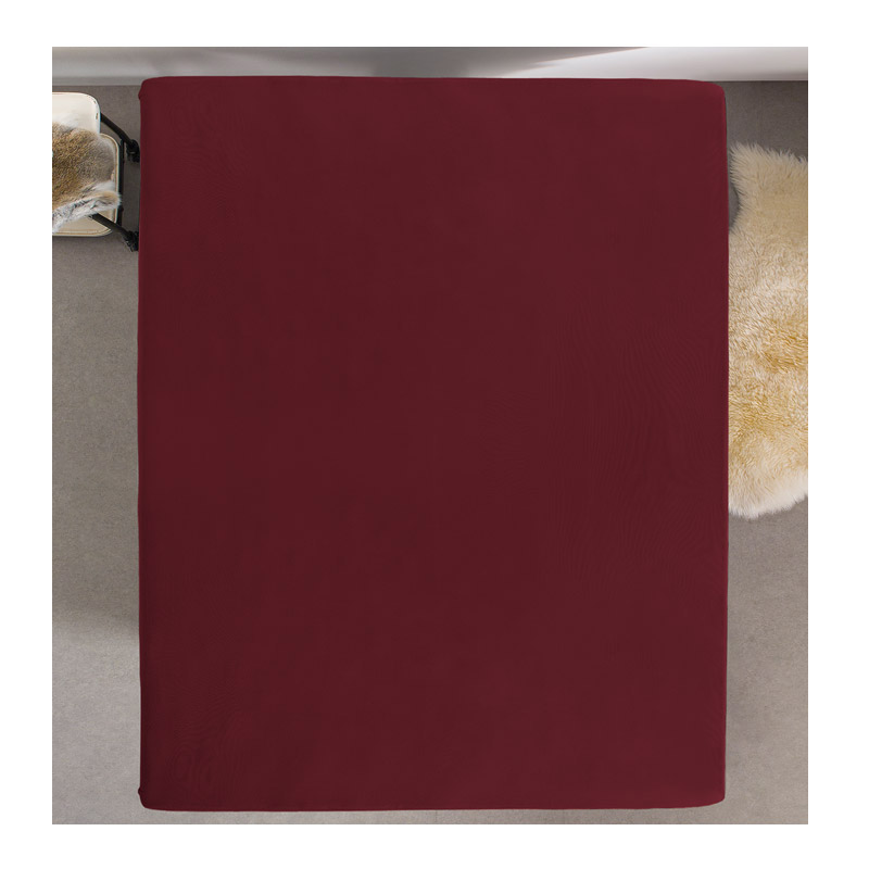 Υπέρδιπλο Σεντόνι Jersey με Λάστιχο 160 x 200 x 30 cm Χρώματος Μπορντό Dreamhouse 8717703801446 Υπέρδιπλο Σεντόνι Jersey με Λάστιχο 160 x 200 x 30 cm Χρώματος Μπορντό Dreamhouse 8717703801446