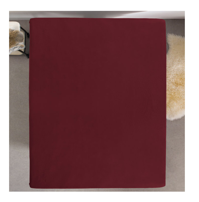 King Size Σεντόνι Jersey με Λάστιχο 190 x 200 x 30 cm Χρώματος Μπορντό Dreamhouse 8717703801453 King Size Σεντόνι Jersey με Λάστιχο 190 x 200 x 30 cm Χρώματος Μπορντό Dreamhouse 8717703801453