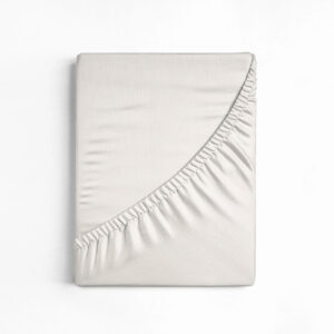 Υπέρδιπλο Σεντόνι με Λάστιχο 100% Βαμβάκι 160 x 200 x 30 cm Χρώματος Κρεμ Dreamhouse 8718309336349