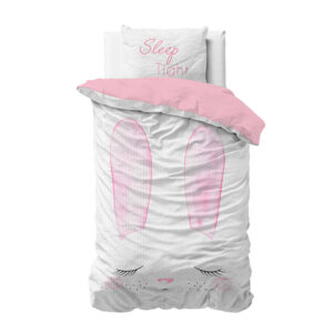 Σετ Μονή Παιδική Βαμβακερή Παπλωματοθήκη με Μαξιλαροθήκη 140 x 200 cm Cute Bunny Dreamhouse 8719242058619 - Image 5