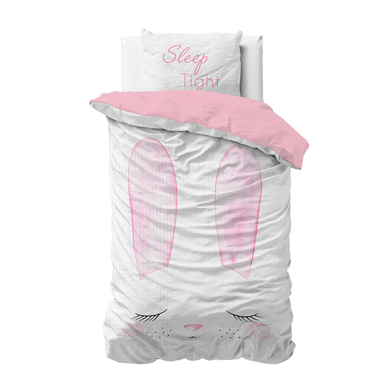 Σετ Μονή Παιδική Βαμβακερή Παπλωματοθήκη με Μαξιλαροθήκη 140 x 200 cm Cute Bunny Dreamhouse 8719242058619 Σετ Μονή Παιδική Βαμβακερή Παπλωματοθήκη με Μαξιλαροθήκη 140 x 200 cm Cute Bunny Dreamhouse 8719242058619