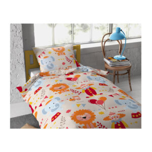 Σετ Μονή Παιδική Βαμβακερή Παπλωματοθήκη με Μαξιλαροθήκη 140 x 200 cm Lion Circus Dreamhouse 8719242058725 - Image 2