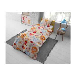 Σετ Μονή Παιδική Βαμβακερή Παπλωματοθήκη με Μαξιλαροθήκη 140 x 200 cm Lion Circus Dreamhouse 8719242058725 - Image 3