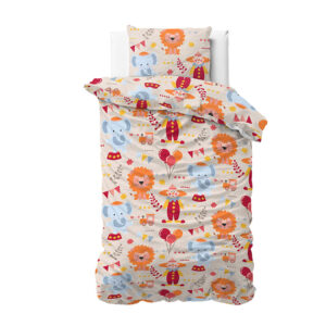 Σετ Μονή Παιδική Βαμβακερή Παπλωματοθήκη με Μαξιλαροθήκη 140 x 200 cm Lion Circus Dreamhouse 8719242058725 - Image 5