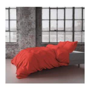 Σετ Υπέρδιπλη Παπλωματοθήκη με Μαξιλαροθήκες 240 x 220 cm Χρώματος Κόκκινο Dallas Zensation 8719242088814 - Image 3