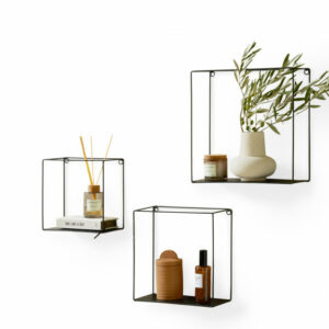 Ράφια Τοίχου Gerona Σετ 3 Τεμαχίων 22 x 12 x 22 cm