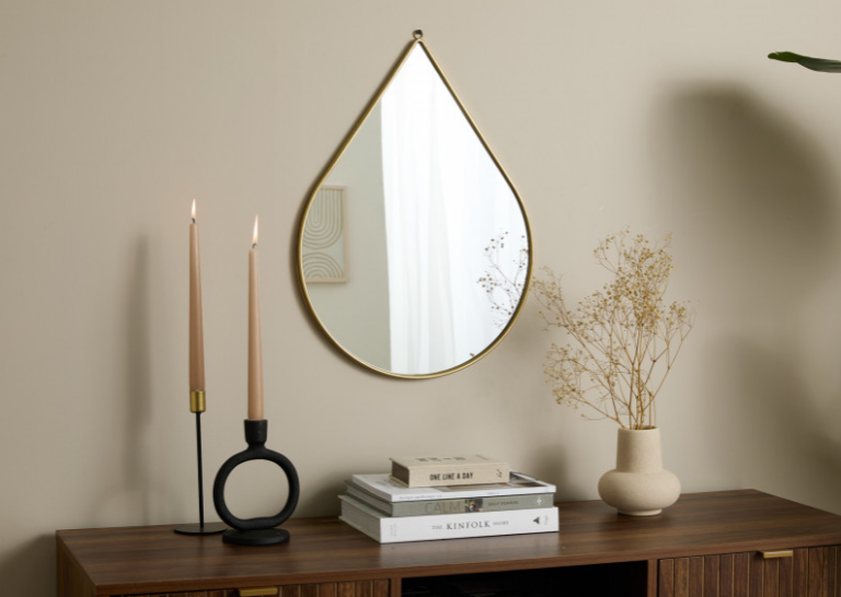 Καθρέφτες "Drop Anna"  - Σετ 2 τεμαχίων Χρυσό 8719743326514 Lifa-Living - Image 3