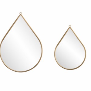 Καθρέφτες "Drop Anna"  - Σετ 2 τεμαχίων Χρυσό 8719743326514 Lifa-Living