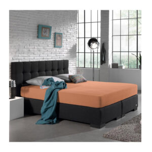 King Size Σεντόνι Jersey με Λάστιχο 190 x 200 x 30 cm Χρώματος Πορτοκαλί Dreamhouse 8720105600418 - Image 5