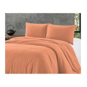 Σετ Μονή Παπλωματοθήκη με Μαξιλαροθήκη 140 x 220 cm Χρώματος Πορτοκαλί Bamboo Touch Zensation 8720105601880 - Image 3
