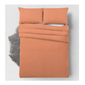 Σετ Διπλή Παπλωματοθήκη με Μαξιλαροθήκες 200 x 220 cm Χρώματος Πορτοκαλί Bamboo Touch Zensation 8720105601897 - Image 5