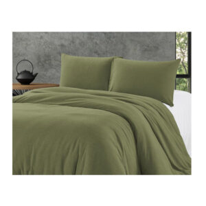 Σετ Μονή Παπλωματοθήκη με Μαξιλαροθήκη 140 x 220 cm Χρώματος Πράσινο Bamboo Touch Zensation 8720105601941 - Image 3
