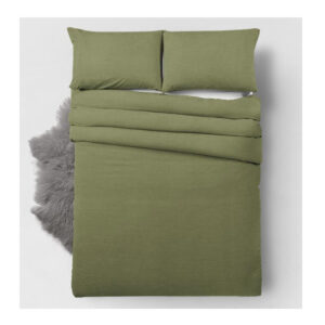 Σετ Μονή Παπλωματοθήκη με Μαξιλαροθήκη 140 x 220 cm Χρώματος Πράσινο Bamboo Touch Zensation 8720105601941 - Image 5