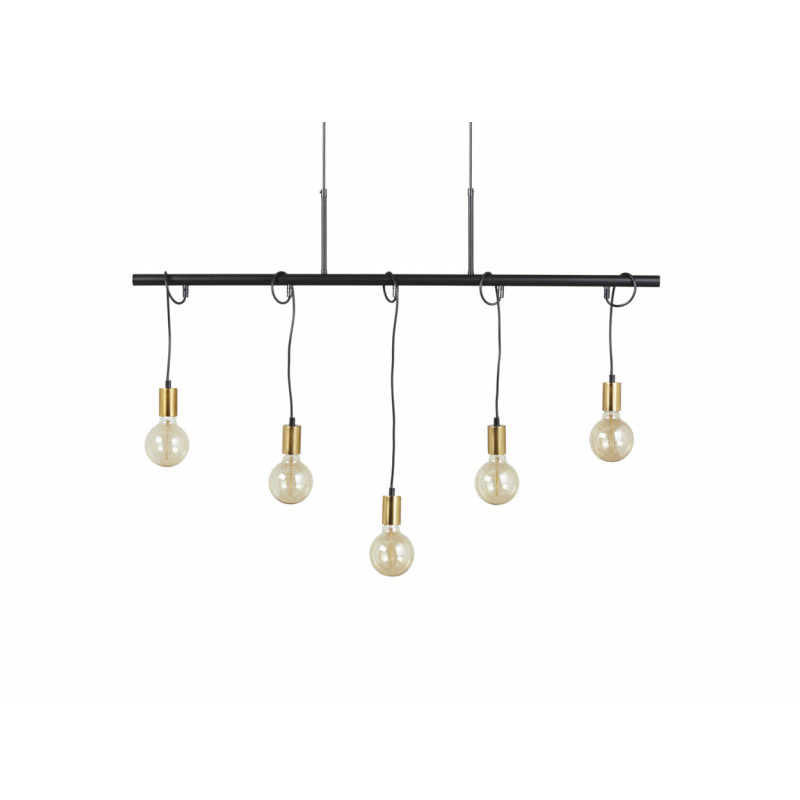 Μεταλλικό Κρεμαστό Φωτιστικό Οροφής Πολύφωτο Ε27 5 x 25 W Hamar Lifa-Living 8720195385370