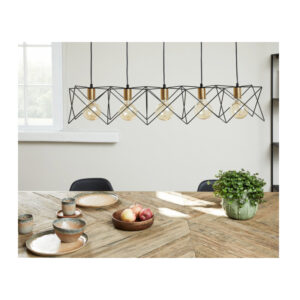 Μεταλλικό Κρεμαστό Φωτιστικό Οροφής Πολύφωτο Ε27 5 x 25 W Kopervik Lifa-Living 8720195385387 - Image 3