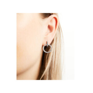 Σκουλαρίκια Alevine Jewellery Eloise με Κρύσταλλα Ζιργκόν Χρώματος Ασημί 8720195389972 - Image 2