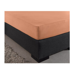 Υπέρδιπλο Σεντόνι με Λάστιχο 100% Βαμβάκι 160 x 200 x 30 cm Χρώματος Πορτοκαλί Dreamhouse 8720578051793 - Image 2