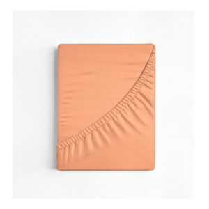 Υπέρδιπλο Σεντόνι με Λάστιχο 100% Βαμβάκι 160 x 200 x 30 cm Χρώματος Πορτοκαλί Dreamhouse 8720578051793 - Image 4