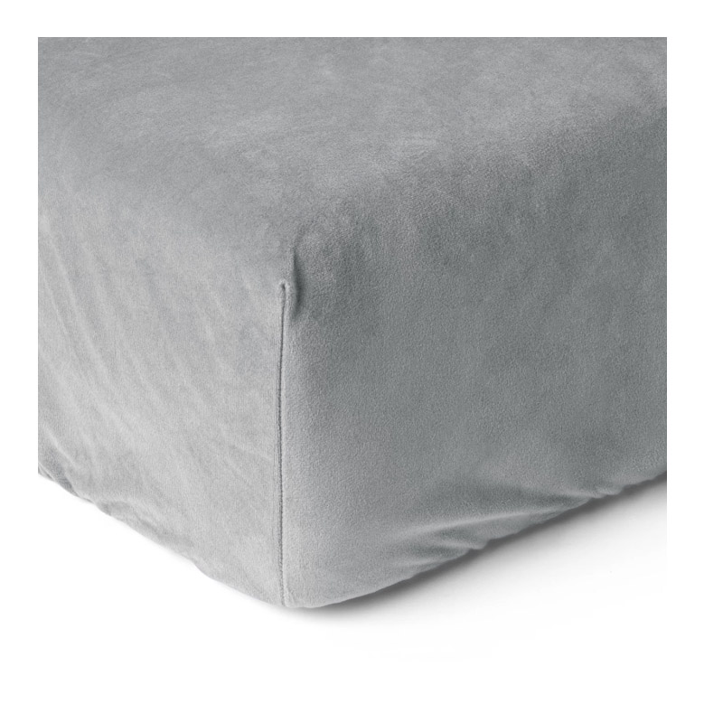 Διπλό Βελούδινο Σεντόνι με Λάστιχο 140 x 200 cm Χρώματος Γκρι Sleeptime 8720578055296 Διπλό Βελούδινο Σεντόνι με Λάστιχο 140 x 200 cm Χρώματος Γκρι Sleeptime 8720578055296