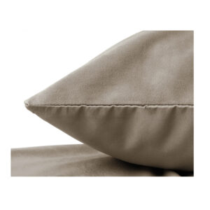 Σετ Βελούδινες Μαξιλαροθήκες 60 x 70 cm Χρώματος Taupe 2 τμχ Sleeptime 8720578055531 - Image 2