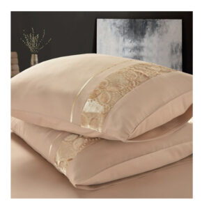 Σετ Υπέρδιπλη Παπλωματοθήκη με Μαξιλαροθήκες 100% Microfiber 240 x 220 cm Taupe Jakarta Sleeptime 8720578063031 - Image 2