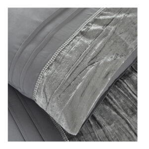 Σετ Υπέρδιπλη Παπλωματοθήκη με Μαξιλαροθήκες 100% Microfiber 240 x 220 cm Dark Grey Tokyo Sleeptime 8720578063062 - Image 2