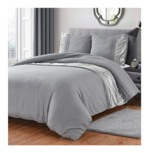 Σετ Υπέρδιπλη Παπλωματοθήκη με Μαξιλαροθήκες 100% Microfiber 240 x 220 cm Dark Grey Tokyo Sleeptime 8720578063062 - Image 5