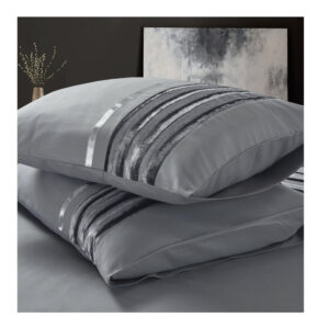 Σετ Υπέρδιπλη Παπλωματοθήκη με Μαξιλαροθήκες 100% Microfiber 240 x 220 cm Anthracite Seoul Sleeptime 8720578063093 - Image 2