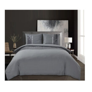 Σετ Υπέρδιπλη Παπλωματοθήκη με Μαξιλαροθήκες 100% Microfiber 240 x 220 cm Anthracite Seoul Sleeptime 8720578063093 - Image 4