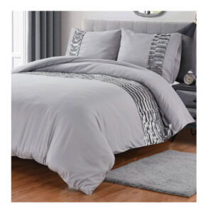 Σετ Υπέρδιπλη Παπλωματοθήκη με Μαξιλαροθήκες 100% Microfiber 240 x 220 cm Anthracite Kota Sleeptime 8720578063123 - Image 3