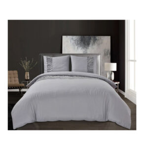 Σετ Υπέρδιπλη Παπλωματοθήκη με Μαξιλαροθήκες 100% Microfiber 240 x 220 cm Anthracite Kota Sleeptime 8720578063123 - Image 4