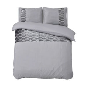 Σετ Υπέρδιπλη Παπλωματοθήκη με Μαξιλαροθήκες 100% Microfiber 240 x 220 cm Anthracite Kota Sleeptime 8720578063123 - Image 5