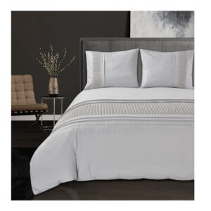 Σετ Υπέρδιπλη Παπλωματοθήκη με Μαξιλαροθήκες 100% Microfiber 240 x 220 cm Anthracite Mumbai Sleeptime 8720578063154 - Image 3