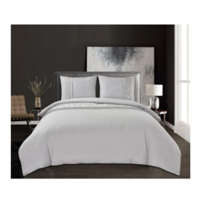 Σετ Υπέρδιπλη Παπλωματοθήκη με Μαξιλαροθήκες 100% Microfiber 240 x 220 cm Grey Jaipur Sleeptime 8720578063215 - Image 4