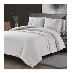 Σετ Υπέρδιπλη Παπλωματοθήκη με Μαξιλαροθήκες 100% Microfiber 240 x 220 cm Grey Jaipur Sleeptime 8720578063215 - Image 5