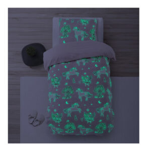 Σετ Μονή Παιδική Φωσφοριζέ Παπλωματοθήκη με Μαξιλαροθήκη 140 x 220 cm Fairy Tale Rose Sleeptime 8720578066971 - Image 2