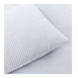Σετ Υπέρδιπλη Παπλωματοθήκη με Μαξιλαροθήκες 100% Polyester Waffle 240 x 220 cm White Sleeptime 8720578067657 - Image 3