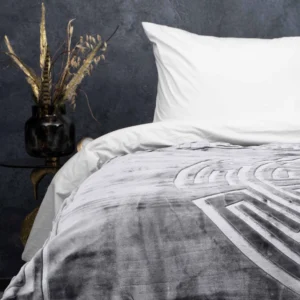 Ανάγλυφη Κουβέρτα Xρώματος Γκρι SLEEPTIME  8720578091157 - Image 2