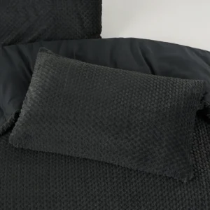 Παπλωματοθήκη Teddy Fur  Χρώματος Ανθρακί 240x220cm SLEEPTIME 8720578100415 - Image 4