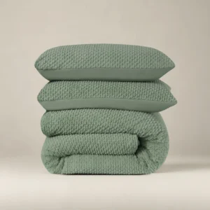 Παπλωματοθήκη Teddy Fur Χρώματος Πράσινο  240 x 220 SLEEPTIME 8720578100446 - Image 5